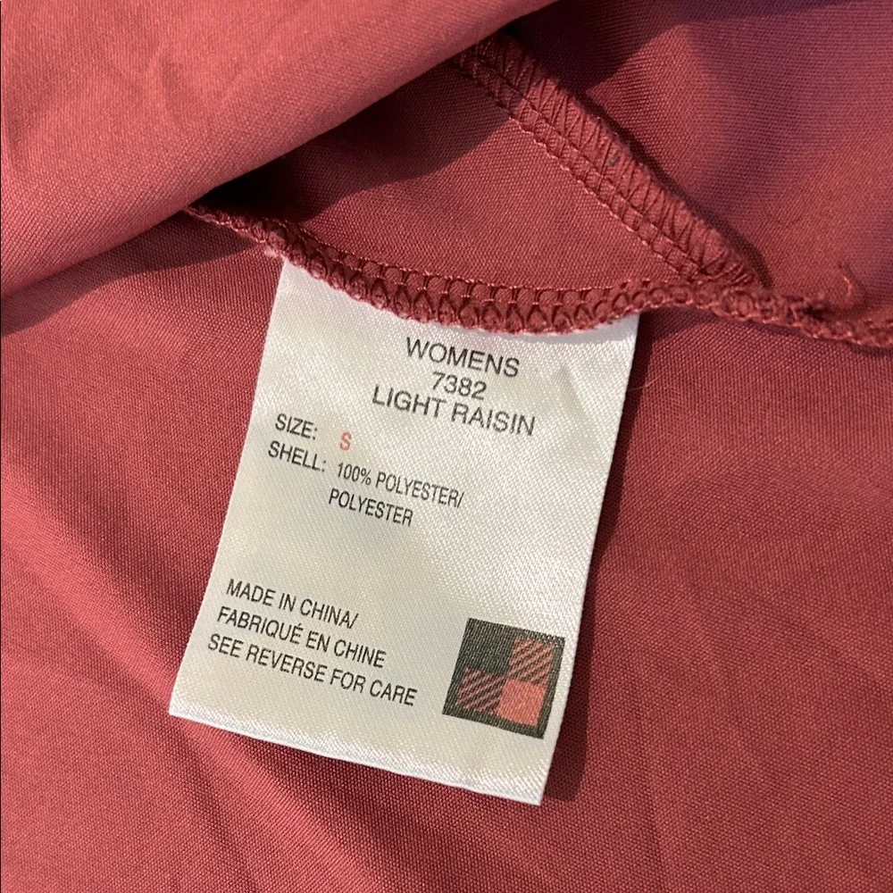 Light Raisin Button-Up Collared Blouse - Picture 3 of 4